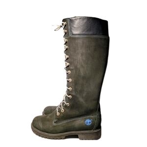 Timberland 14 Inch Premium Womens Size 7 Black Outdoor Waterproof Tall Boots